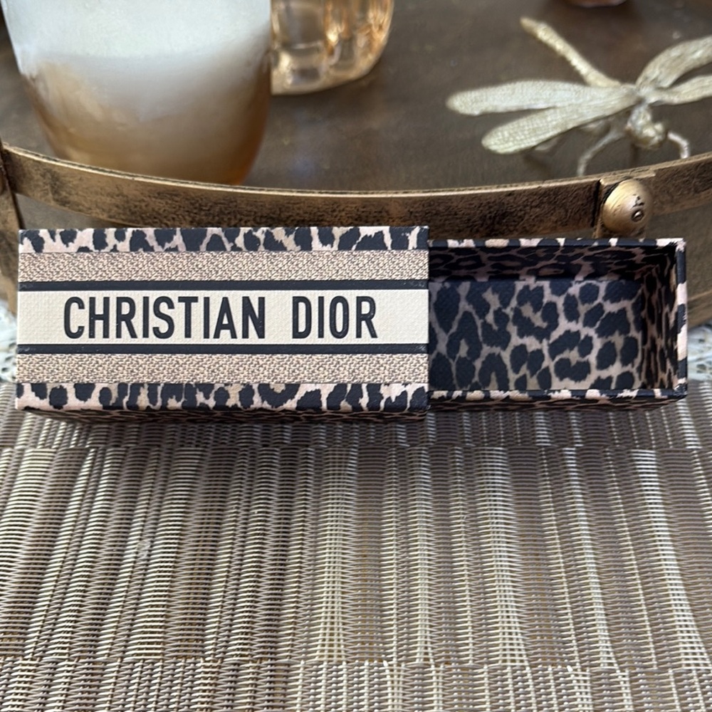 Dior Leopard Print lipstick holder
